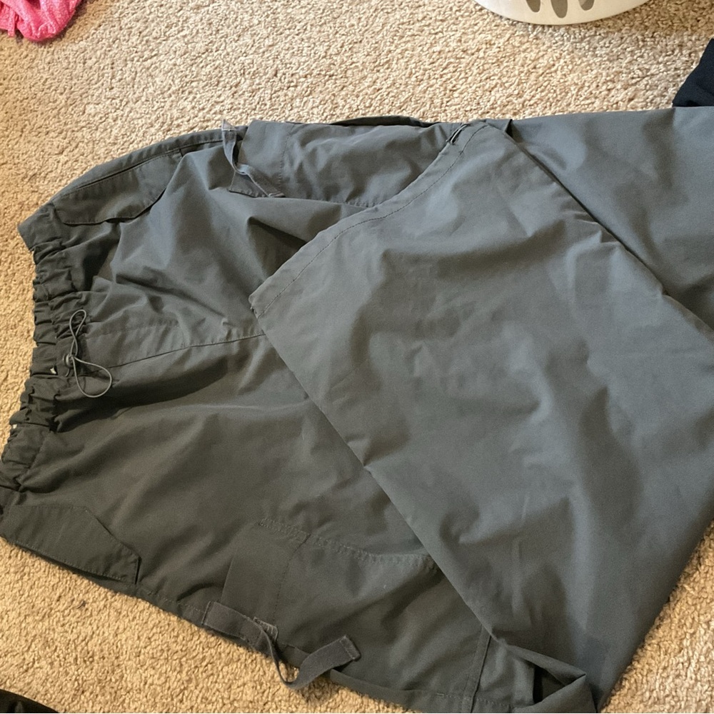 Gray Drawstring Pants